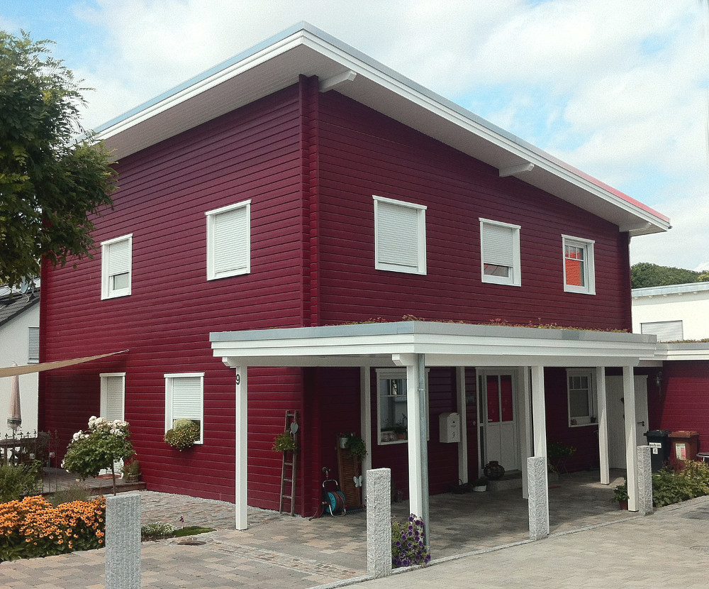 rotes Holzhaus